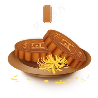 中秋节一盘月饼