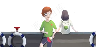 七夕海边.夏日吹风