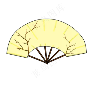 古典诗人梅花扇子