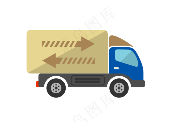 双十一物流运输货车(2000X2000(DPI:300))ai矢量模版下载
