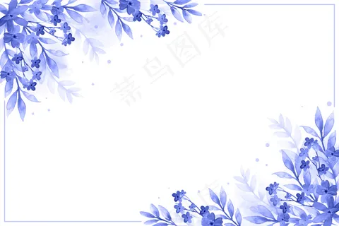 水彩花卉背景