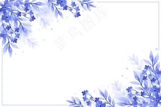 水彩花卉背景
