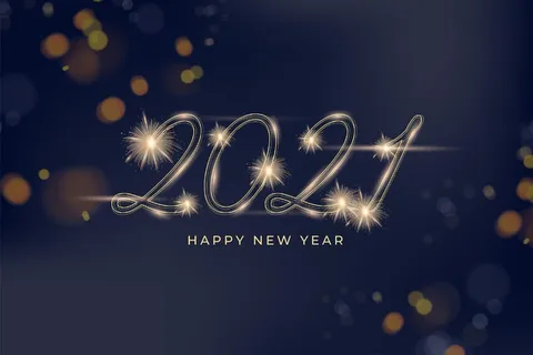 烟花2021年新年背景