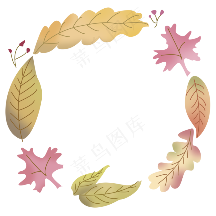 七夕花草植物装饰边框