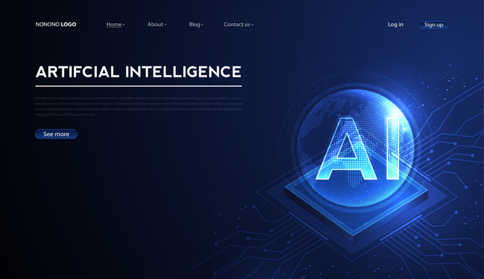 人工智能机器学习 ai 数据深度学习未来技术艺术品eps,ai矢量模版下载