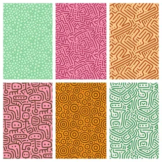 圆形线条图案集合