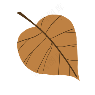 秋天的枯萎的树叶