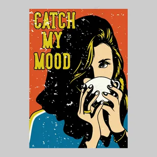 户外海报设计抓住我的心情复古插图