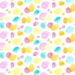 五彩水彩画圆点图案