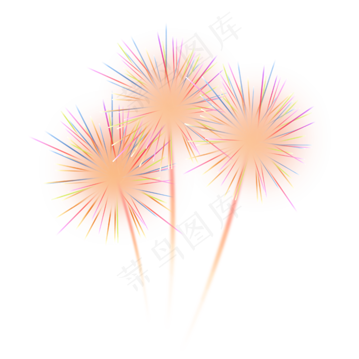 条状多彩烟花(4000X4000(DPI:72))psd模版下载