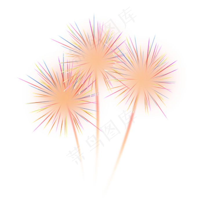条状多彩烟花(4000X4000(DPI:72))psd模版下载