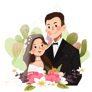 七夕节浪漫爱情PNG免扣素材