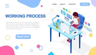 在办公桌旁工作的女商人。办公室内部配备电脑、文件。坐在椅子上的经理