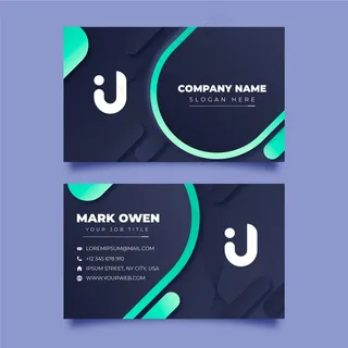 Neumorph名片模板