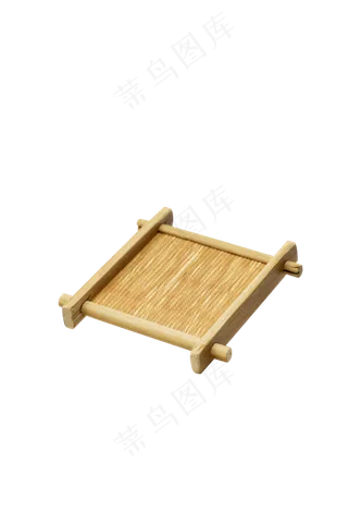 高清免扣棕色茶席素材图