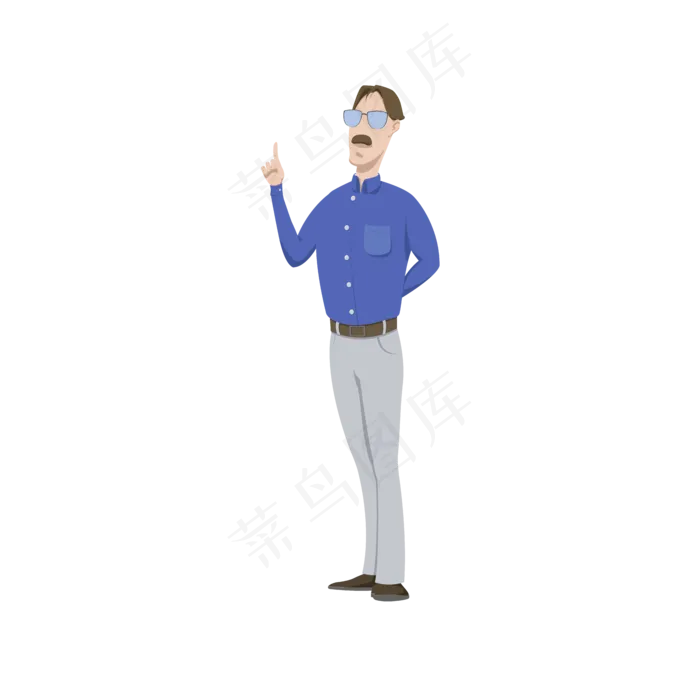 教师节老师人物形象简约风(2000X2000(DPI:200))ai矢量模版下载