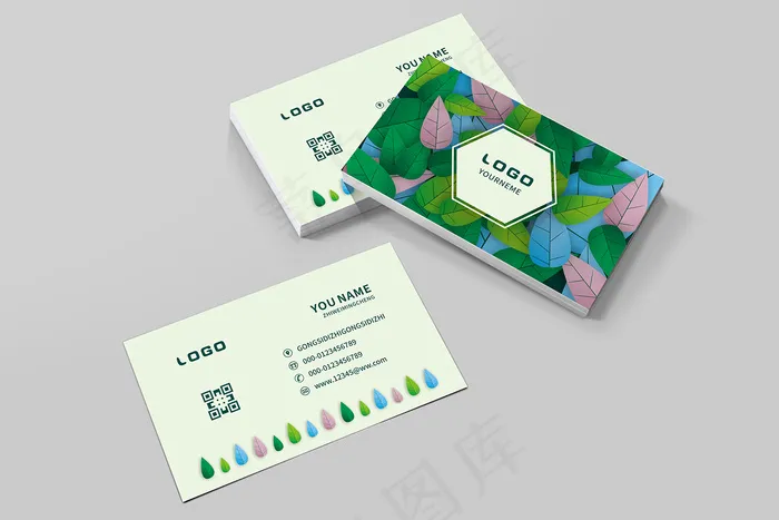 时尚大气创意名片设计cdr矢量模版下载