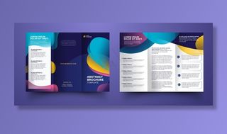 摘要三折页小册子模板