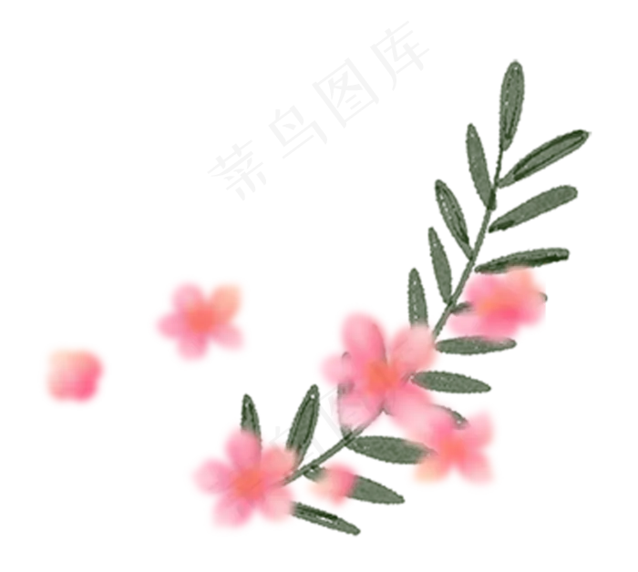 绿叶红花(1508X1352(DPI:300))psd模版下载