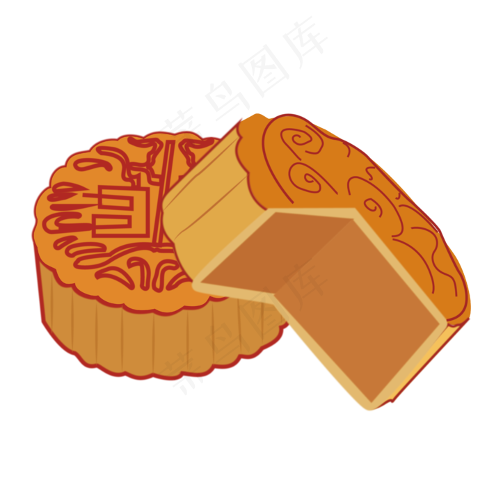 中秋节赏月吃月饼矢量