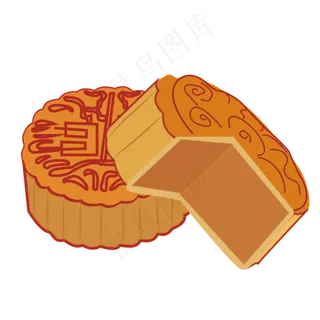 中秋节赏月吃月饼矢量