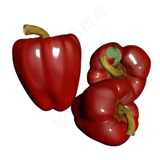 一组红色菜椒 一组红色菜椒