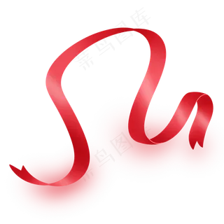 大红色七夕节彩带丝带飘带