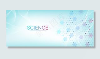 分子抽象结构和基因工程、医疗保健和医学背景。科学研究背景。浪潮涌动，创新格局。矢量图。