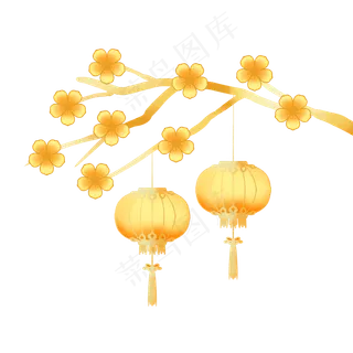 喜迎新年梅花灯笼