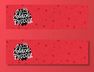 创意黑色星期五横幅banner与文本的地方模板。销售横幅。