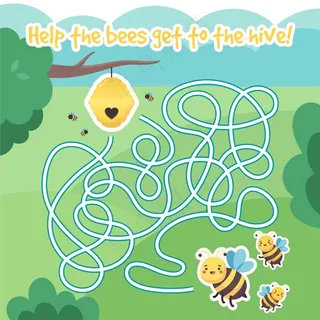可爱的小蜜蜂迷宫