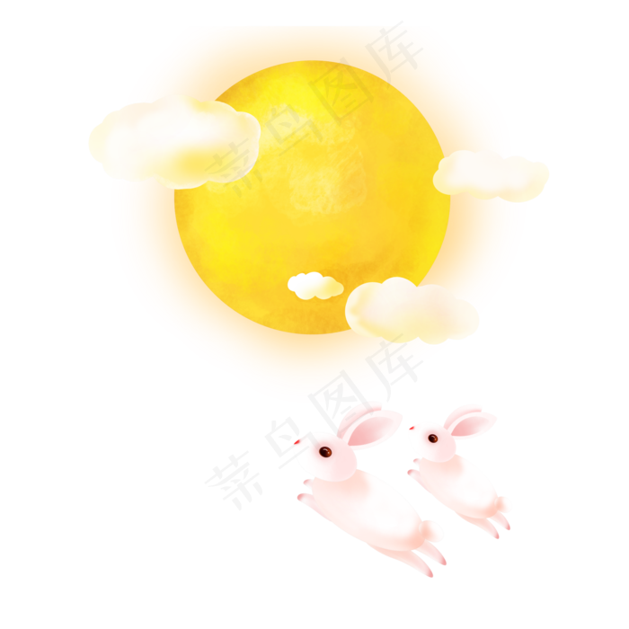 月亮月兔(2000X2000(DPI:300))psd模版下载