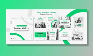 企业商务社交媒体帖子