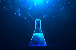 未来派设计科学实验室背景