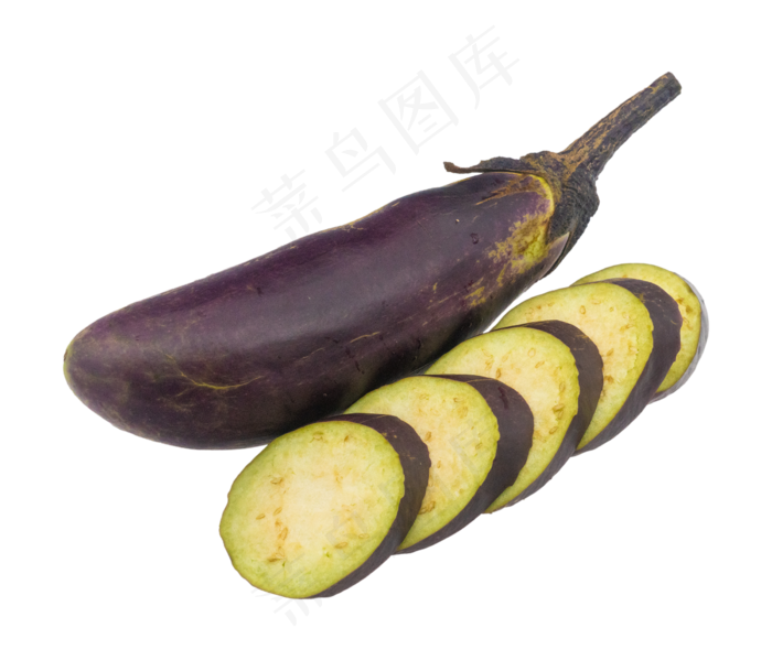一个茄子切开