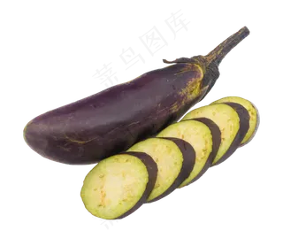 一个茄子切开
