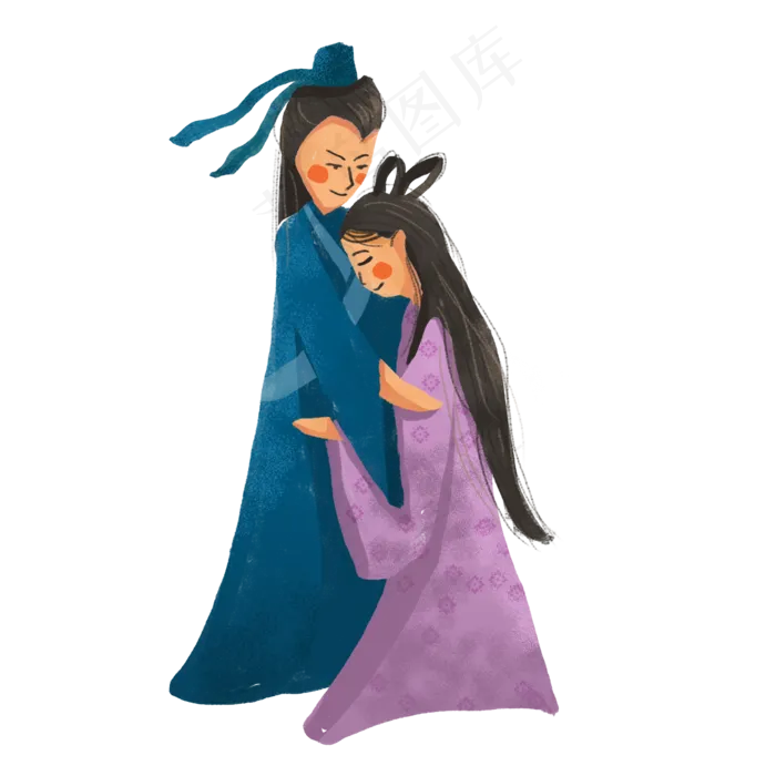 中国风古风牛郎织女人物设计可商(2000X2000(DPI:150))psd模版下载