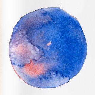 画布上的水蓝色圆形纹理