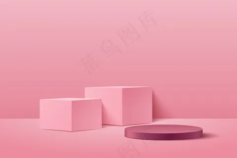 现代企业网站上产品的抽象立体和圆形展示。 现代企业网站上产品的抽象立体和圆形展示。