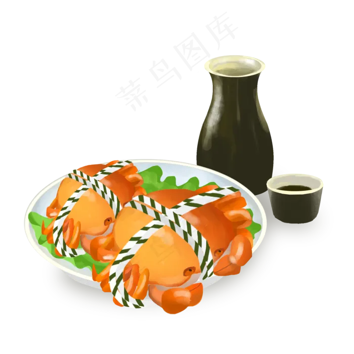 商用时节食物海鲜特色螃蟹黄酒秋(2000X2000(DPI:150))psd模版下载