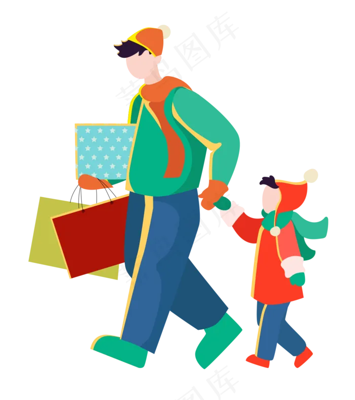 父女购年货(1121X1260(DPI:72))psd模版下载