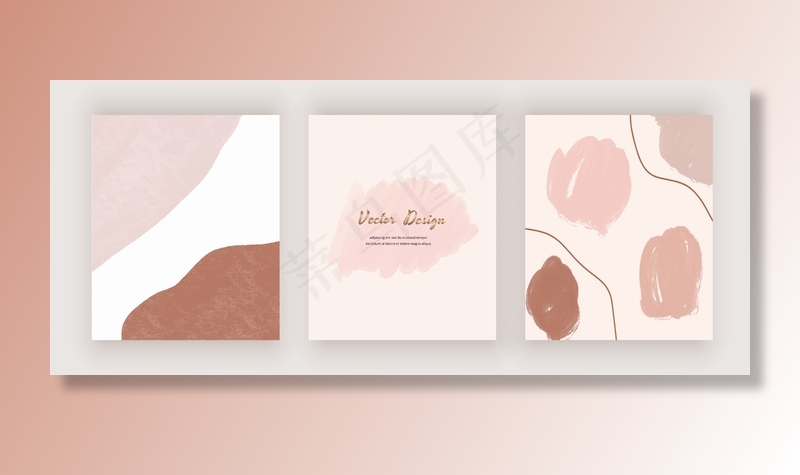 抽象的具有水彩形状的设计背景