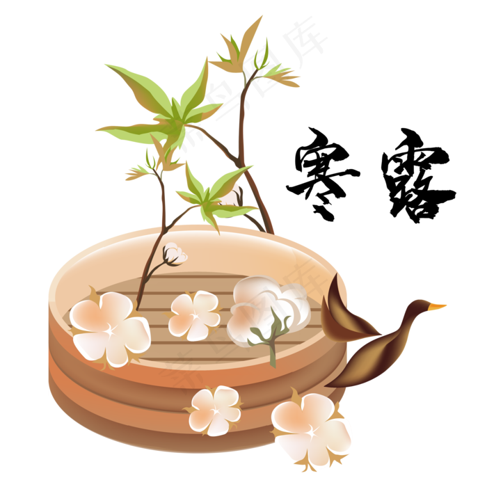 传统节气寒露装饰