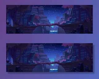 悬崖峭壁上山峦之间的木桥