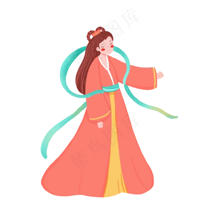 唯美中秋节嫦娥人物(2000X2000(DPI:132))psd模版下载