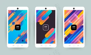 一套流行的背景。适用于封面、代金券、海报、宣传单,DM传单。