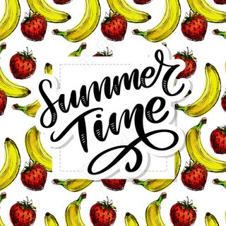 鲜美成熟草莓水彩写实形象的无缝图案