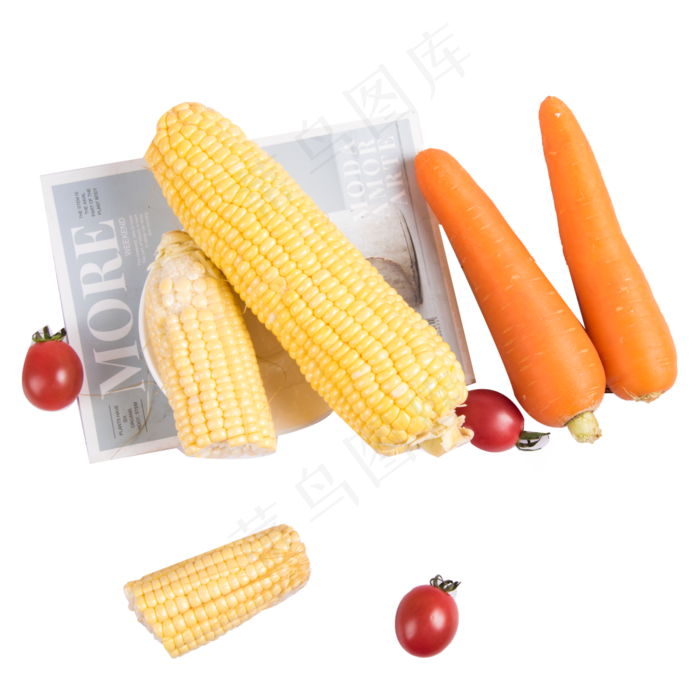 玉米胡萝卜圣女果组合