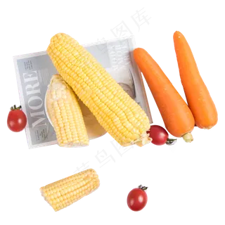 玉米胡萝卜圣女果组合
