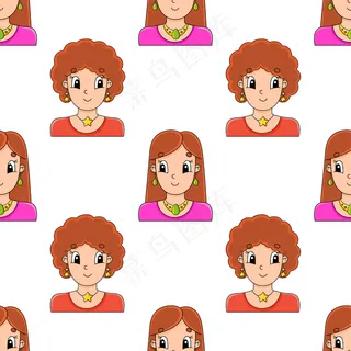 彩色无缝图案。